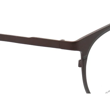 Ženske Čistega Titana Moda eyeglass okvir moških Okrogle kovinske očala okvirji lahki cateye Retro moda Rx Očala Okvirji
