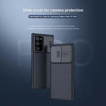 Za Samsung Galaxy Note 20 Ultra Primeru NILLKIN Cam Ščit varuje fotoaparat, PC Hrbtni pokrovček primeru Note Samsung 20 ohišje