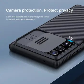 Za Samsung Galaxy Note 20 Ultra Primeru NILLKIN Cam Ščit varuje fotoaparat, PC Hrbtni pokrovček primeru Note Samsung 20 ohišje