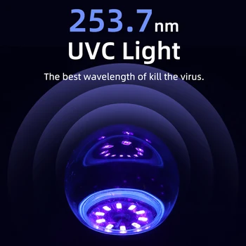 AC110-220V SMD 5730 LED UVC Žarnice Svetilka 5W 7W Ultravijolično Desinfection Žarnice E27 UV LED Protibakterijskim Luči 253.7 nm UVC Sterilizator