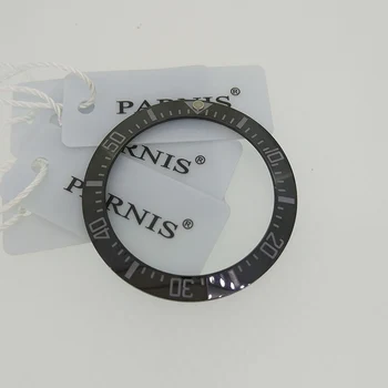 Pa 40,7 mm Črne Keramične Plošče Vstavite, Parnis Watch PA6007 Watch Ploščo Vstavite