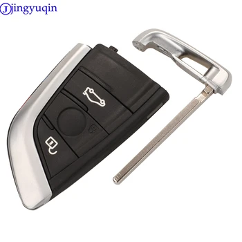 Jingyuqin 3/4 Gumbi Daljinskega Avto Ključ Vstop brez ključa Fob Za BMW F CAS4 5 7 Serija X5 X6 2016 Z Vstavite Ključ