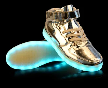 2017 Novo Prispeli Led Osvetlitev čevlji Usb Polnjenje Več Barv, Spremenila Višina najvišje Kakovosti Ljubimec Čevlji