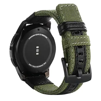 Najlon+Usnjeni Trak Za Samsung Galaxy Watch 3 45mm 41mm/Aktivna 2 46mm/42mm Prestavi S3 Obmejni 20 mm 22 mm Zapestnice Za Huawei GT 2