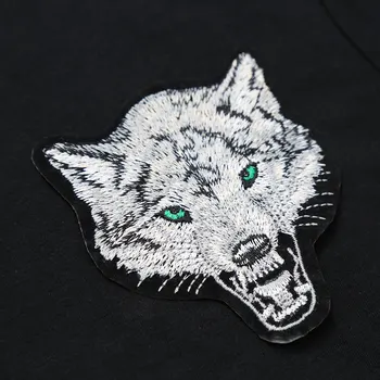Vroče Prodaje White Wolf Design inwrought Kratek Rokav T-majice Prosti čas Okrogle Ovratnik Moške Tshirts Camisetas Moda Bombažne Majice s kratkimi rokavi