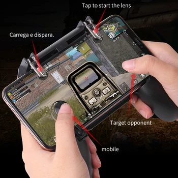 W11+ PUGB Mobilne Krmilnik za Igre brez Požara PUBG Mobilne Palčko Gamepad Kovinski L1R1 Strelec Palčko za IOS Android Telefonov GT