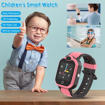 LT05 4G Otroci Pametno Gledati, GPS, Wifi Ip67 Nepremočljiva Velika Baterija za Kamero Posnemite Video Smartwatch Otroci Baby Watch