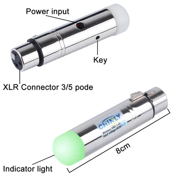 DMX512 Brezžični Razsvetljavo Sprejemnik Oddajnik 2.4 G Komunikacijske razdalje 300M RGB Svetlobe Krmilnik za Fazo Učinek Krmilnik
