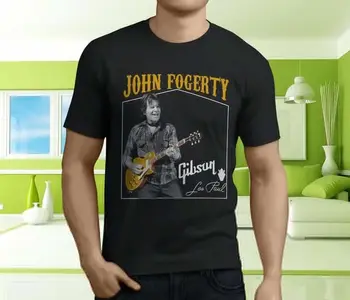 Novo John Fogerty Creedence Clearwater Revival Ccr moška Črna Majica s kratkimi rokavi Velikosti S-3Xl T Shirt Hipster Kul O Vratu Vrhovi