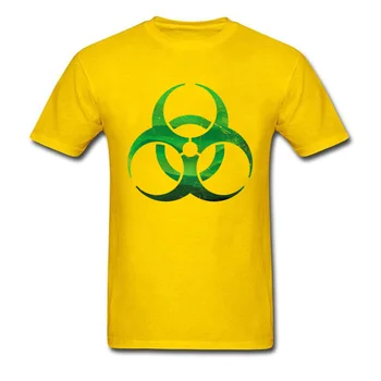 Biohazard Znaki Majica S Kratkimi Rokavi Moški Neskončne Zelene Deževnega Gozda Gorah Nalezljiva T-Shirt Za Zaščito Okolja Dan Zemlje Tshirt