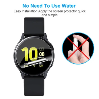 Zaščitnik zaslon Zaščita za Samsung Galaxy Watch Aktivna 2 44 mm 40 mm Mehka HD TPU Jasno, Anti-Scratch Film Kritje za Active2