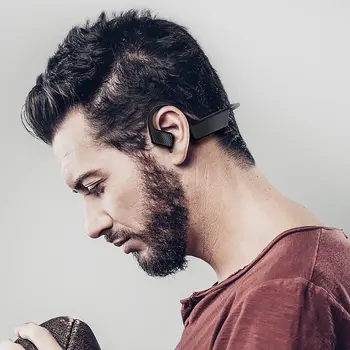 K08J Kostne Prevodnosti Slušalke Res Brezžične Slušalke Bluetooth Ne V Uho Slušalke Šport Nepremočljiva Uho Kavelj Dolgo Pripravljenosti