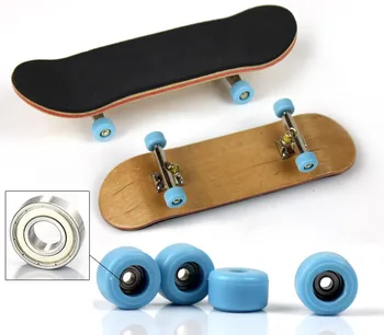 [Zabavno] DIY Strokovno Javorjevega Lesa Prst Skateboard Nikljevih Zlitin Stentov Nosijo Kolesa Fingerboard Odraslih Novost Postavka Otrok Igrača