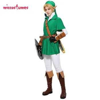 Legenda Zelda Ocarina povezavo Cosplay Moški Kostum Halloween Obleko
