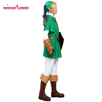 Legenda Zelda Ocarina povezavo Cosplay Moški Kostum Halloween Obleko