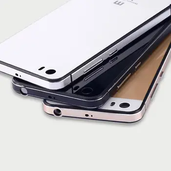 Za Xiaomi Mi5 Primeru Luksuznih aluminijast Okvir & Kaljenega Stekla nazaj kritje za Xiaomi mi5 m5 novo Za Xiaomi Mi 5 telefon primeru