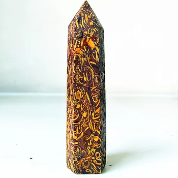 80/90/100mm Redkih naravnih zlata žica kremen kristalno palico točk feng shui visoko energetsko chakra kamni in zdravilnimi kristali
