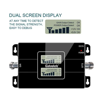 Lintratek 850 CDMA B5 signal booster 1900 2G 3G 850MHz, LCD zaslon, repetitor, 1900MHz omrežja ojačevalnik CDMA KOS dual band Booster