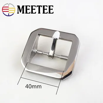 Meetee 40 mm, iz Nerjavnega Jekla Trdni Brass Pasne Zaponke Pin Kavboj za Moške Jean Oprema DIY Usnje Obrti Fit 3.7-3.9 cm Pasovi