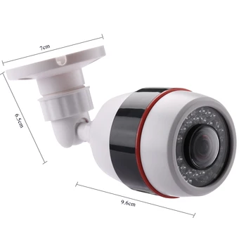 Hamrolte 1080P CCTV Kamera 5MP 1,7 MM Fisheye Objektiv 180Degree Panoramski AHD Fotoaparat Night Vision Nepremočljiva Prostem Bullet Fotoaparat