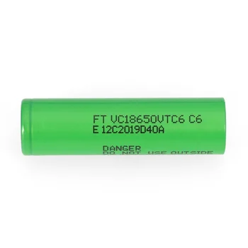 VariCore VTC6 3,7 V: 3000 mAh Li-ionska Baterija 18650 VC18650VTC6 Igrača Svetilka Orodja E-cigareta baterije za ponovno polnjenje