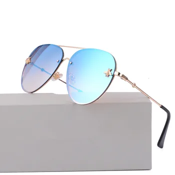 Luksuzni Čebel 2020 Pilotni sončna Očala Ženske Modni Odtenki Kovinski Okvir Vintage Retro Očala blagovne Znamke Moških Oblikovalec Moški Ženski UV400