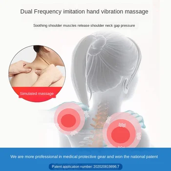 Ramen blazine toplo bolečine v hrbtu telovnik daleč ir vroče moxibustion vratu masaža Instrument za ženski moški