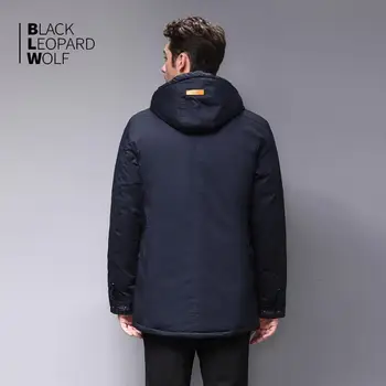 Blackleopardwolf 2019 nov prihod zimska jakna moški z krzno ovratnik moda plašč thik parka outwear kratek dolgo udobje BL-761