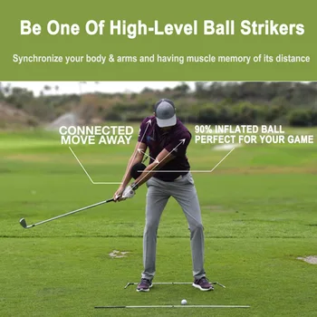 Golf Swing Trainer Inteligentni Vpliv Žogo z Inflator Držo Popravek Usposabljanje Za Golfiste Spusti Ladje