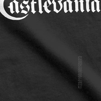 Moški Castlevania T-Majice Vampirji Grozo Lovec 70s 80s Video Igre Anime Bombaž Vrh Odraslih Tee Preveliko Majico T-Shirt