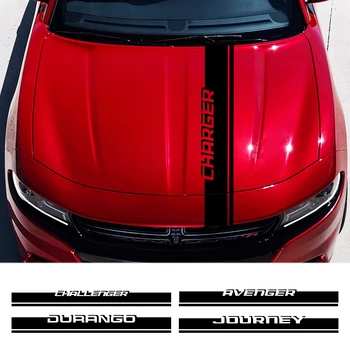 Za Dodge Maščevalec Kalibra Karavana Challenger Polnilnik Dart Durango Potovanje Nitro Ram Dodatki Avto, Kapuco, Nalepke, Bonnet Decal