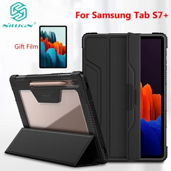 Za Samsung Galaxy Tab S7 Plus Primeru Shockproof Zaščitni Pokrov Kakovosti Usnja Smart Pokrovček za Galaxy Tab S7 탭 Nillkin