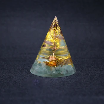 Orgonite Piramida Orgonski Zdravilne Energije Metatron Naravne Crystal Rock Quartz Nakit Akvamarin Kamni 7 Reiki Energijski Center Doma Dekor