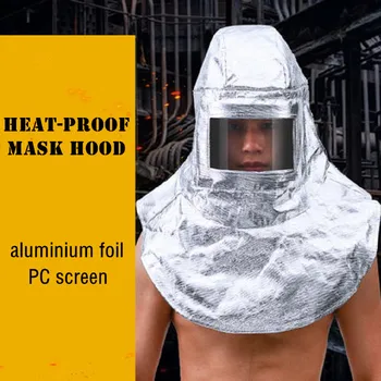 Aluminijaste Folije Masko Kapuco Ognju odporno Proti vročini Zamenljive Pregleden PC Zaslon Mehko Platno Sluznice, Taljenja Dela Varjenje