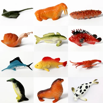 Podvodna Bitja Globoko Morje Tropskih rib,Morskih Živali figuric Morskih Bitij Izobraževalne Igrače za Otroke-Različni Slogi