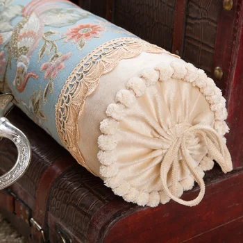 50x15cm klasične luksuzni dolgo valjasto blazino kavč jacquardske sladkarije oblikovane blazine pokrov naslonjalo doma dekoracijo