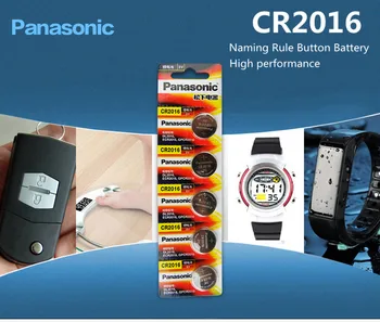 Panasonic Vrh Kakovosti Li-ionska Baterija 200PCS/VELIKO 3V Li-ion baterija cr2016 Gumb Baterija Watch Kovanec Baterije cr 2016 DL2016 ECR2016 GPCR