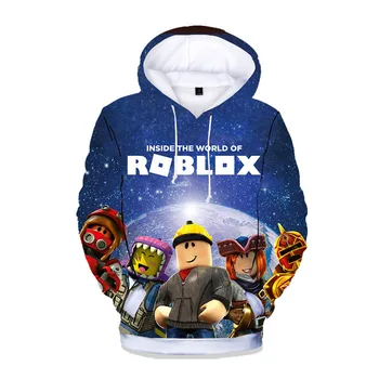 Fantje Hoodies Robloxing Risanke 3D Tiskanje Baby Dekleta Sweatshirts T-shirt Modi Nove Priložnostne Bombaž Puloverji Otroci Oblačila