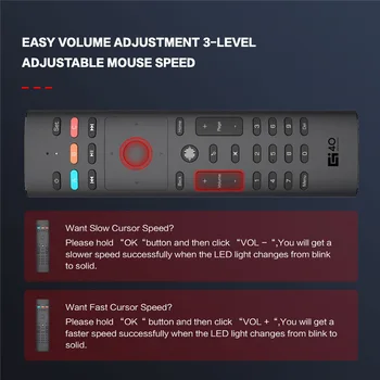 G40S zraka miško daljinski upravljalnik je vrtavka glasovno iskanje ir upravljalnikom samsung Lg odd. za Android TV Box