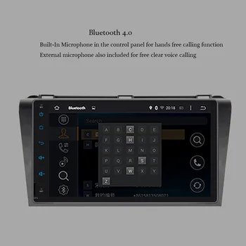 Android 9.0 Okta Core, 4GB RAM Avto PC DVD Vodja Enote z Bluetooth Za Mazda 3 2004-2009 Radio Stereo Wifi Avto GPS Navigacija