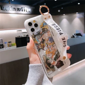 Japonske Anime Enem Kosu Luffy predstavnica nami-ja Zoro Primeru Telefon za iphone 11 Pro X Xs Max XR 7 8 Plus SE2 Lupini vzorec manšeta Mehko Pokrov
