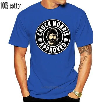 Moški majica s kratkimi rokavi Smešno Chuck Norris je Odobril Športna T Majica smešno t-shirt novost tshirt ženske
