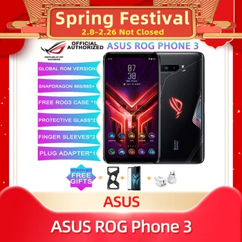 NOV ASUS ROG Telefon 3 Snapdragon 865 / 865 Plus ROG3 NFC Gaming telefon 6000mAh Baterije 128/256/512G 5G Pametni ROG telefon 3