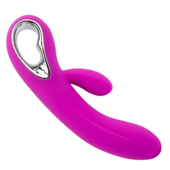 Erotično Silikonski Rabbit Vibrator 12 Načinov Močan Klitoris Stimulator Nepremočljiva G Spot Vibrator, Vibrator za Odrasle Sex Igrače za Ženske