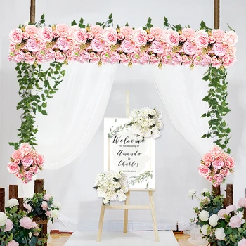 Umetni Rose Cvet Vrstico Majhen Kotiček Cvetje Simulacije Svile Ponaredek Cvetje, Poročni DIY Dekor Doma Garland Loka Dekor Flores