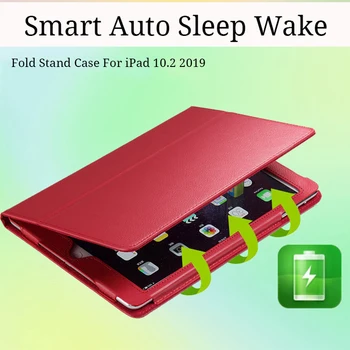 Smart Tablični Primeru Za Novi iPad 10.2 2019 7. Generacije Coque PU Usnja Flip Stojalo Pokrov Za iPad 4 Zraka 2 Primera Auto Spanja Zbudi