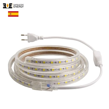 Tira LED prilagodljiva regulable IP65 220V AC 60/ 5 Metrih, Barva blanco neutro, cálido y frio / tira led de luces led par tele