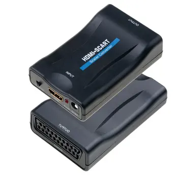 HDMI ZA SCART Video Scaler Pretvornik High Definition Sprejemnik TV DVD-Audio, High End Pretvornik Plug And Play Ne Zahteva Pogon