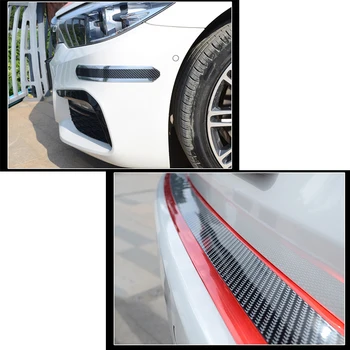 Avto Styling Odbijača Ogljikovih Vlaken Visoko Sijajni Film Vrata Polico Varstvo Nalepke za BMW E46 E90 F30 F10 E36 E39 F20 E46 X5 E70