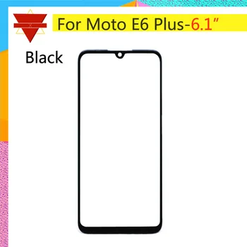 10Pcs\veliko LCD Spredaj Steklo Objektiv Za Motorola-Moto E6 Plus Sprednji Zunanji Zaslon Steklo Objektiv Zaslon na Dotik